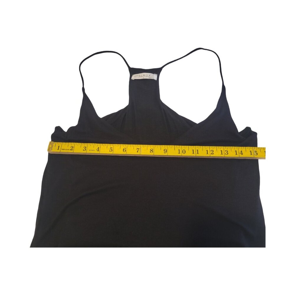 Black Stella Luce halter maxi dress - Picture 3 of 6